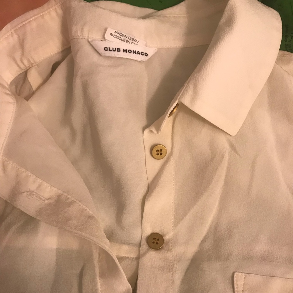 Club Monaco Silk Blouse